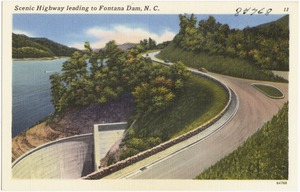 Scenic highway leading to Fontana Dam, N. C.