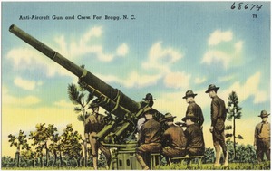 Anti-Aircraft Gun and crew, Fort Bragg, N. C.