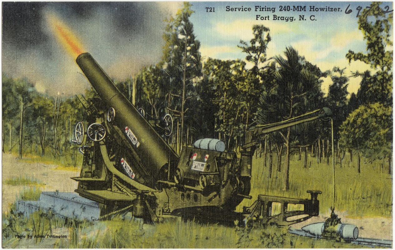 Service firing 240-mm Howitzer, Fort Bragg, N. C.