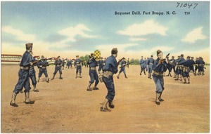 Bayonet drill, Fort Bragg, N. C.