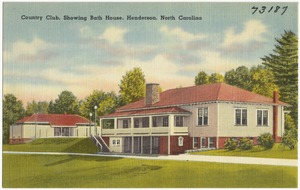 Country club, showing bath house, Henderson, North Carolina