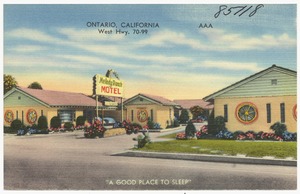 Melody Rancy Motel, Ontario, California, West Hwy. 70-99