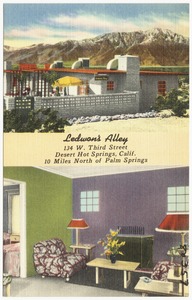 Ledwon's Alley, 134 W. Third Street, Desert Hot Springs, Calif., 10 miles north of Palm Springs
