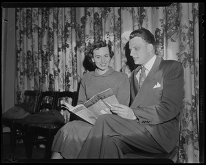 Billy Graham and Ruth Bell Graham reading" The Northwestern Pilot"