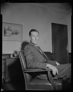 Roger C. Damon of Dedham, Fitchburg native and Yale graduate, who heads First National Bank of Boston