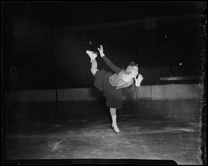 Sonja Henie skating on ice