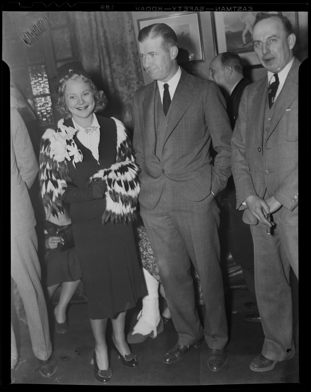 Sonja Henie with two men