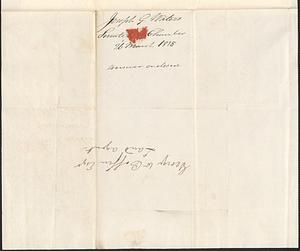 Joseph G. Waters to George Coffin, 26 March 1835