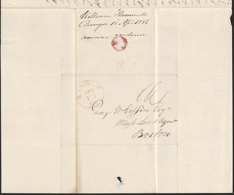 William Hammatt to George Coffin, 15 April 1836 - Digital Commonwealth