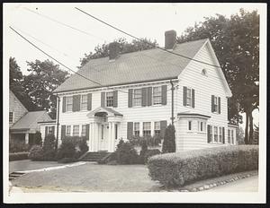 The new home of Mayor Tobin at 30 Hopkins road, Jamaica Plain. The eight-room dwelling is assessed at $7500.