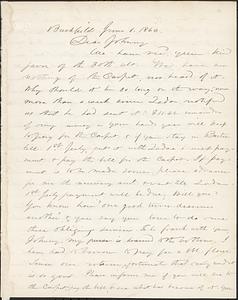 Letter from Zadoc Long to John D. Long, June 1, 1866