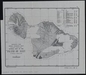 General map of the island of Maui
