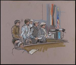 Courtroom scene