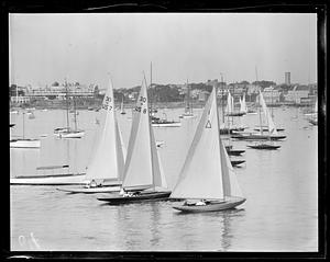 Yachts in Marblehead harbor