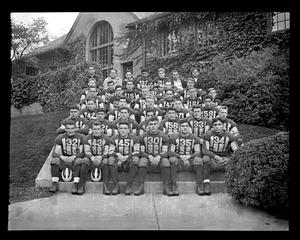 Football players posing in their jerseys