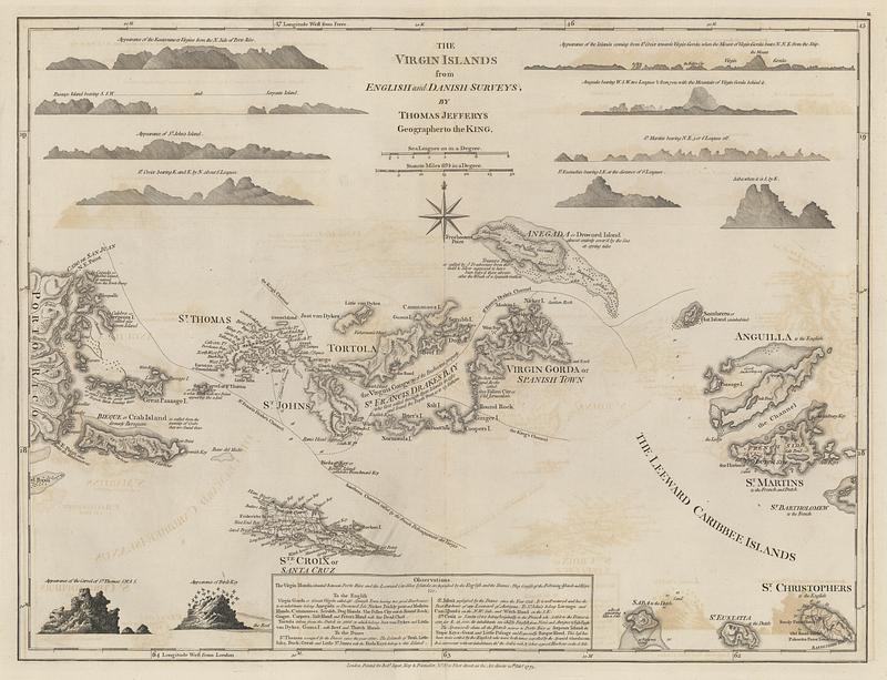 The Virgin Islands from English and Danish surveys