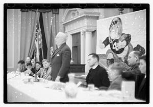 Boston Park Department function, Boston Parks Commissioner William Long standing
