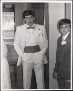 Ariel Colon and another young man in formal wear