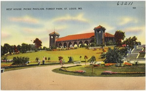 Rest House. Picnic Pavilion. Forest Park. St. Louis. Mo.