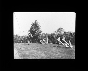 Lower School Girls on Playground, Perkins School for the Blind, Watertown, 1928