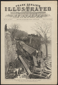 Massachusetts - the recent disaster at Forest Hills, on the Boston and Providence Railway - extricating the killed and injured immediately after the accident
