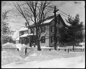 H. W. Sheldon house in snow storm