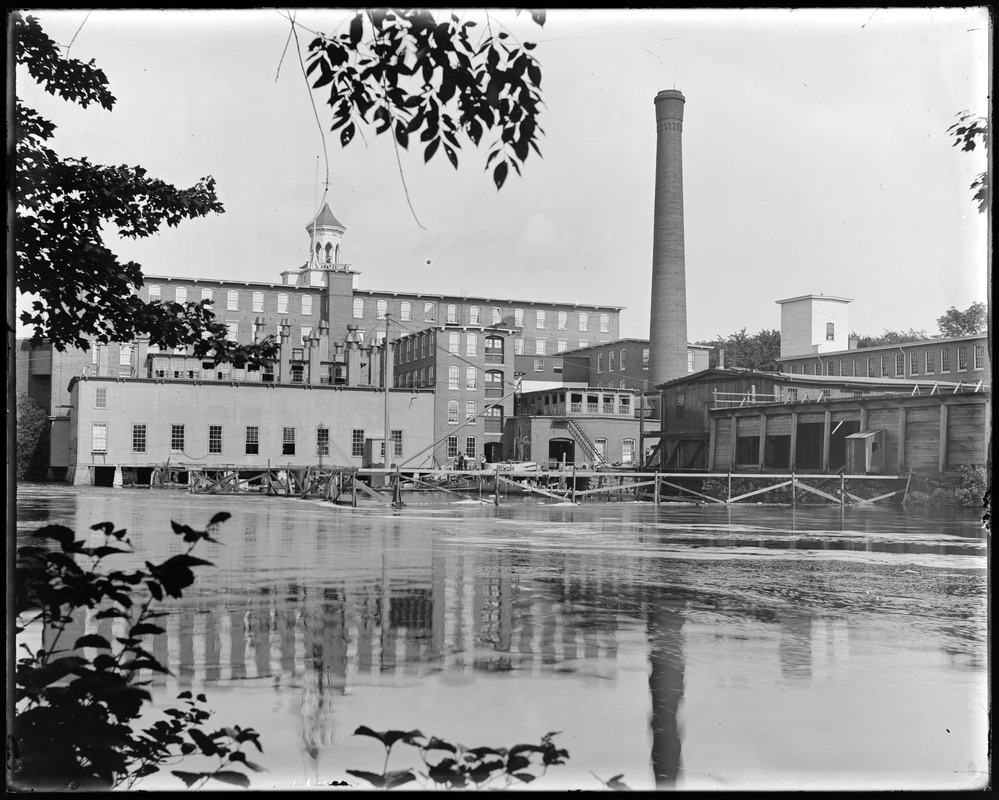 Boiler house and middle ell construction from Faulkner's side