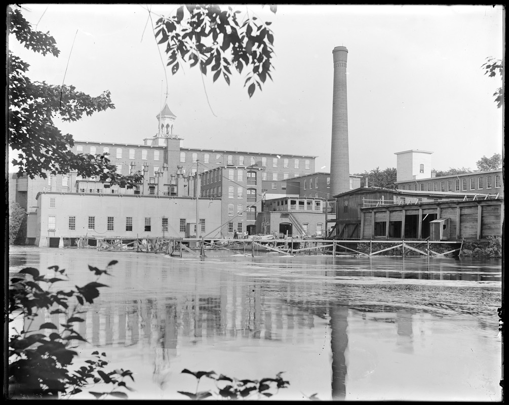 Boiler house and middle ell construction foundation from Faulkner's side