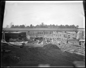 Boiler house and middle ell construction