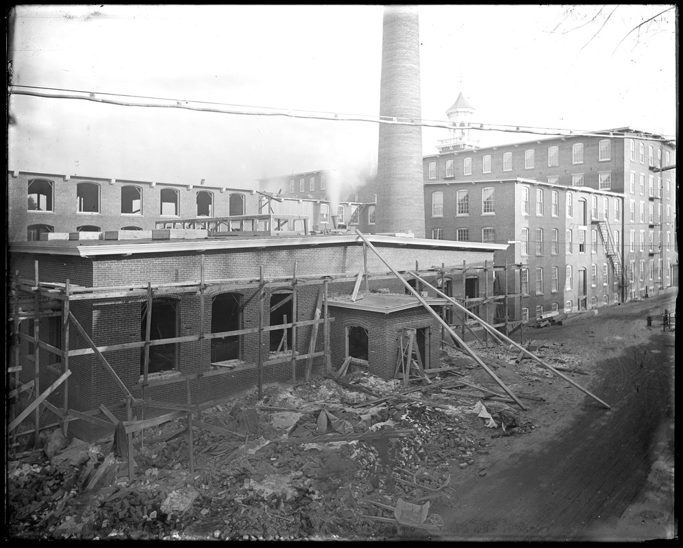 Boiler house and middle ell construction