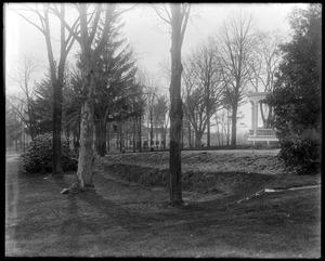 Mrs. Talbot's driveway and lawn showing bank at south side of house
