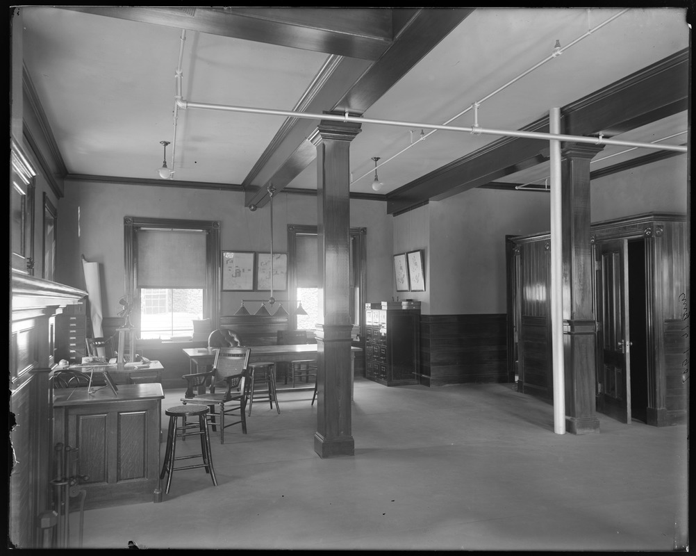 Talbot Mills office closets and stenographers desk before change of Thos office