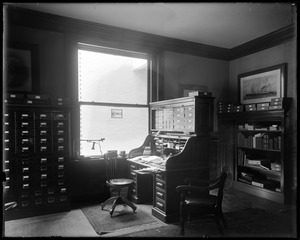 Mr. Clark's desk and office, old office