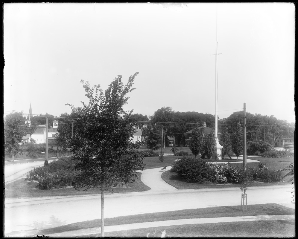 Oval from rear room window of #34 Talbot Avenue