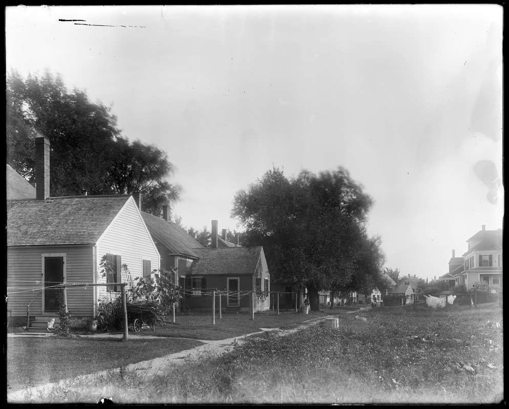 Rear of Wilson Street tenement to match old view Digital Commonwealth