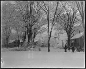 Post Office Square and Lowell Street from Talbot Avenue, east side, snow view