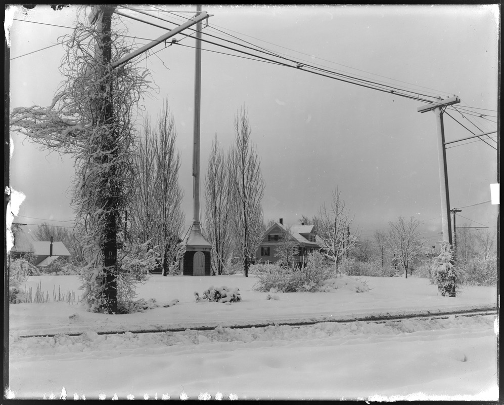 Talbot Mills oval from S. W. corner after snow storm