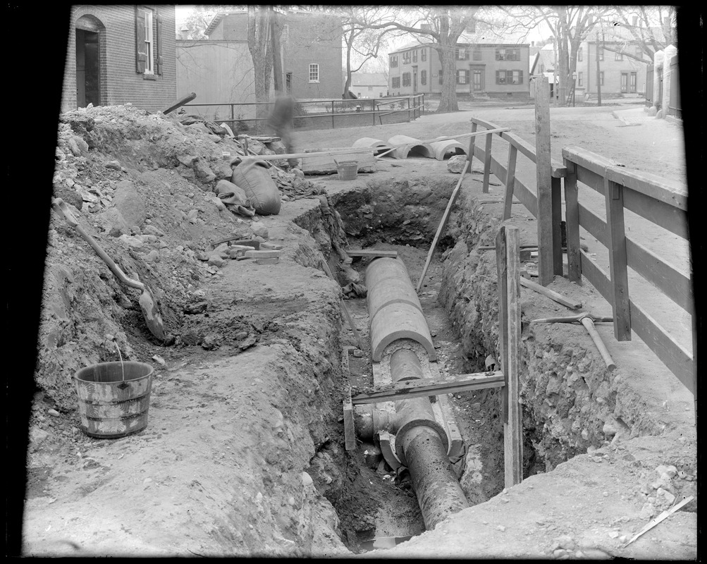 Water line construction