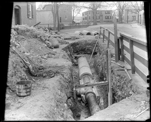 Water line construction