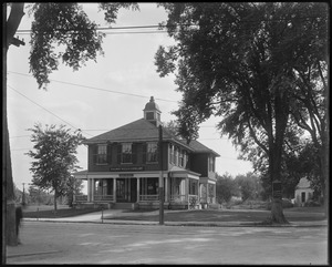 Talbot Mills Library and Post Office, front view from Elm Street