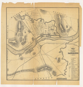 Map of the town of Lawrence, Mass.