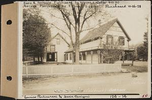 Enrico Perticarari and Maria Orrigoni, house and barn, Coldbrook, Oakham, Mass., Jun. 4, 1928