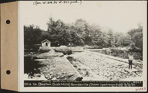 Otis Co. (Boston Duck Mills), dam, upstream side, Bondsville, Palmer, Mass., Sep. 3, 1931