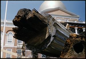 Massachusetts State House under renovation