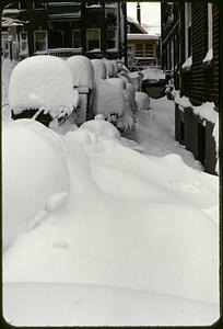 Houses in snow, Somerville