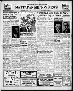 Mattapan-Milton News, August 20, 1942