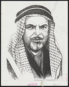 Gets $40,000 Daily in Oil Royalties. Sheikh Abdulla Al-Salim Al-Sabah, above, 55-year-old ruler of Kuwait, a 50 by 70 mile sandy waste on the Persian Gulf, rakes in tax free every day some $40,000 in oil royalties. Oil wealth is new to Kuwait which has 125,000 Arab inhabitants. Production started five years ago and now flows at the record rate of some 400,000 barrels a day. The oil royalties roll into the Sheikh's private bank accounts.