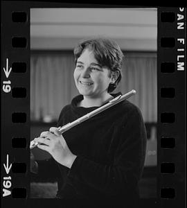 Lea Pearson with flute