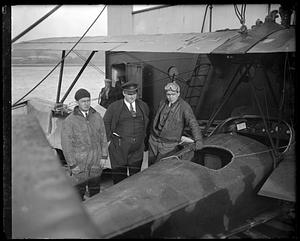 Rescued fliers at sea & landed in Boston Dec. 1931
