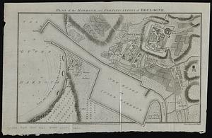 Plan of the harbour and fortifications of Boulogne